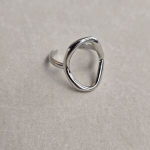 Silver Open Circle Ring